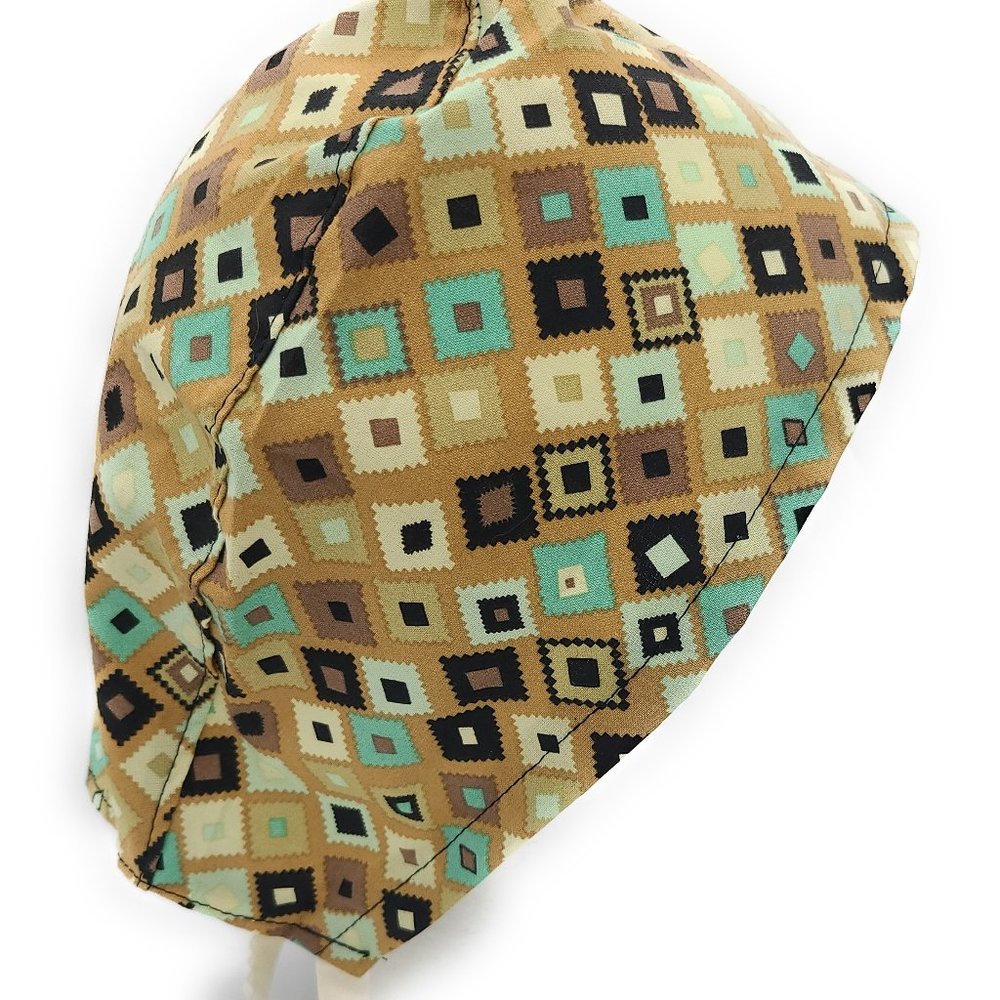 Southwestern Small Squares Surgical Scrub Cap